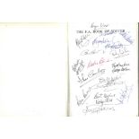 FA Book of Soccer softback book signed by over 20 players and backroom staff Englands 1966 world cup