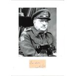 Arthur Lowe signature piece mounted below b/w photo as Captain Mainwaring in Dad s Army. Approx.