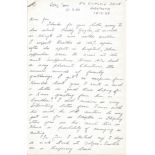 Tirpitz raider Harry Johnson 617 sqn hand written detailed letter to Jim Shortland Dambuster WW2