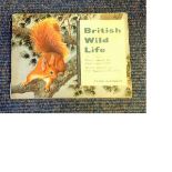 Brooke Bond tea cards in special printed album. British Wildlife 1958. 50 cards. Rare and