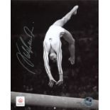 Nadia Comaneci Stunning 8x10 Inch Photo Hand Signed By Nadia Comaneci. This Is An Official 2012 Team