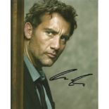 Clive Owen Actor Signed 8x10 Photo. Good Condition. All signed pieces come with a Certificate of