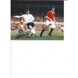 Football Autographed Kevin Hector Photo, A Superb Image Depicting Hector Scoring The Winning Goal