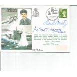 Admiral Karl Donitz and Arthur Harris signed Sqn Ldr Bulloch RAF flown cover. Head of Uboat and
