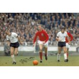 1966 World Cup 8x12 Inch Photo Signed By 1966 World Cup Winner Jack Charlton. Good Condition. All