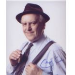 Minder George Cole signed 10 x 8 photo in character. Good Condition. All signed pieces come with a