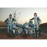 Motor Cycle Racing John Hopper Hopkins signed 12x8 colour photo. Good Condition. All signed pieces