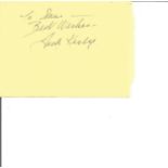 Jack Kirby signed autograph album page to Sam. American comic book artist, writer and editor, widely