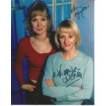 Kiki Mirylees and Victoria Alcock signed 10x8 colour photo from Bad Girls. Good Condition. All