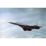 Gilbert Defer 8x12 Inch Photo Signed By Early French Concorde Test Pilot, The Late Gilbert Defer Who