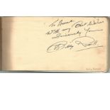 Vintage autograph book containing 50+ signatures. Some of names included are Douglas Robinson