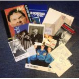 Assorted TV/Film/music collection. 14 items assorted programmes, signature pieces and photos. Some