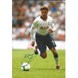 Dele Alli Signed Tottenham Hotspur 8x12 Photo. Good Condition. All signed pieces come with a