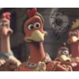 Chicken Run 8x10 Photo From The Animated Movie Chicken Run Signed By Actress Julia Sawalha. Good