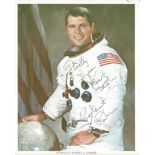 Robert Parker Nasa Astronaut Signed 8x10 Promo Photo Dedicated. Good Condition. All signed pieces