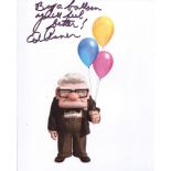 Ed Asner 8x10 Photo From The Animated Movie Up Signed By Actor Ed Asner. Good Condition. All