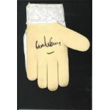 Football Alex Stepney signed Umbro goalkeeping glove. Left hand glove signed on palm. Good