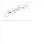 Norman Hunter signed white card. Good Condition. All signed pieces come with a Certificate of