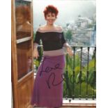 Ruby Wax signed 10 x 8 colour Photoshoot Portrait Photo, from in person collection autographed at