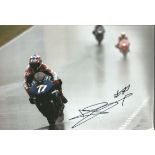 Motor Cycle Racing James Ellison signed 12x8 colour photo. Good Condition. All signed pieces come