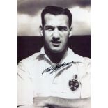 The Lion Of Vienna 8x12 Photo Signed By Forner England & Bolton Striker Nat Lofthouse Known As The
