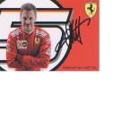 Motor Racing Sebastian Vettel postcard signed sized picture. Good Condition. All signed pieces