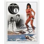 Bond Girl 8x10 Inch Photo From The Spy Who Loved Me Signed By Bond Actress Caroline Munro. Good