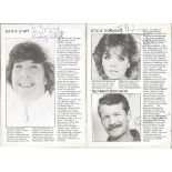 Kathy Staff, Stacy Dorning, Richard Warwick and more signed theatre programme. Good Condition. All
