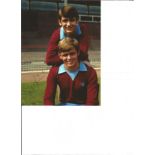 Football Autographed Neil Rioch Photo, A Superb Image Depicting The Aston Villa Centre-Half Posing