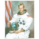 Bob Overmyer Nasa Astronaut Signed 8x10 Promo Photo Dedicated. Good Condition. All signed pieces