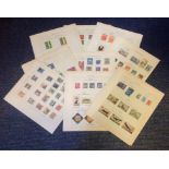 Stamp collection, mainly European. 200+ stamps. Includes Bulgaria, Czechoslovakia, Hungary,