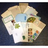 GB collection. Includes 7 FDC s , 5 air letters and 30 stamped covers George VI. Good Condition. All