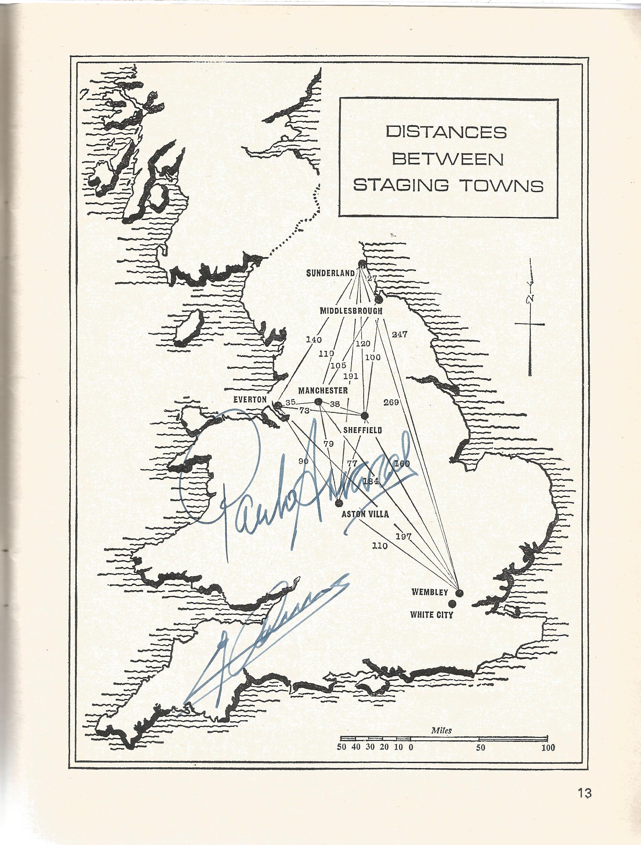 World Cup 1966 original Finals brochure includes inside signatures from 18 of the victorious England - Image 7 of 7