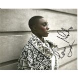 Laura Mvula genuine authentic signed 10x8 colour photo. Good Condition. All signed pieces come