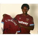 Carlos Sanchez West Ham signed 10x8 colour football photo. Good Condition. All signed pieces come
