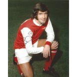 Eddie Kelly signed 10x8 colour football photo pictured in Arsenal kit. Good Condition. All signed