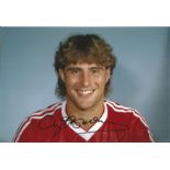 Clayton Blackmore signed 8x12 colour football photo pictured in Manchester United kit. Good