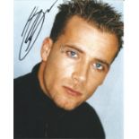 Jason J Brown original band member from pop group Five, signed 8x10 colour photograph. Good