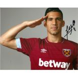 Fabian Balbuena West Ham signed 10x8 colour football photo. Good Condition. All signed pieces come