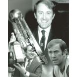 Howard Kendall signed 10x8 b/w montage football photo. Good Condition. All signed pieces come with a