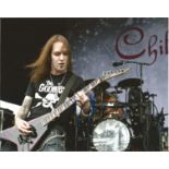 Alex Laiho Children of Bodom genuine authentic signed 10x8 colour photo. Good Condition. All