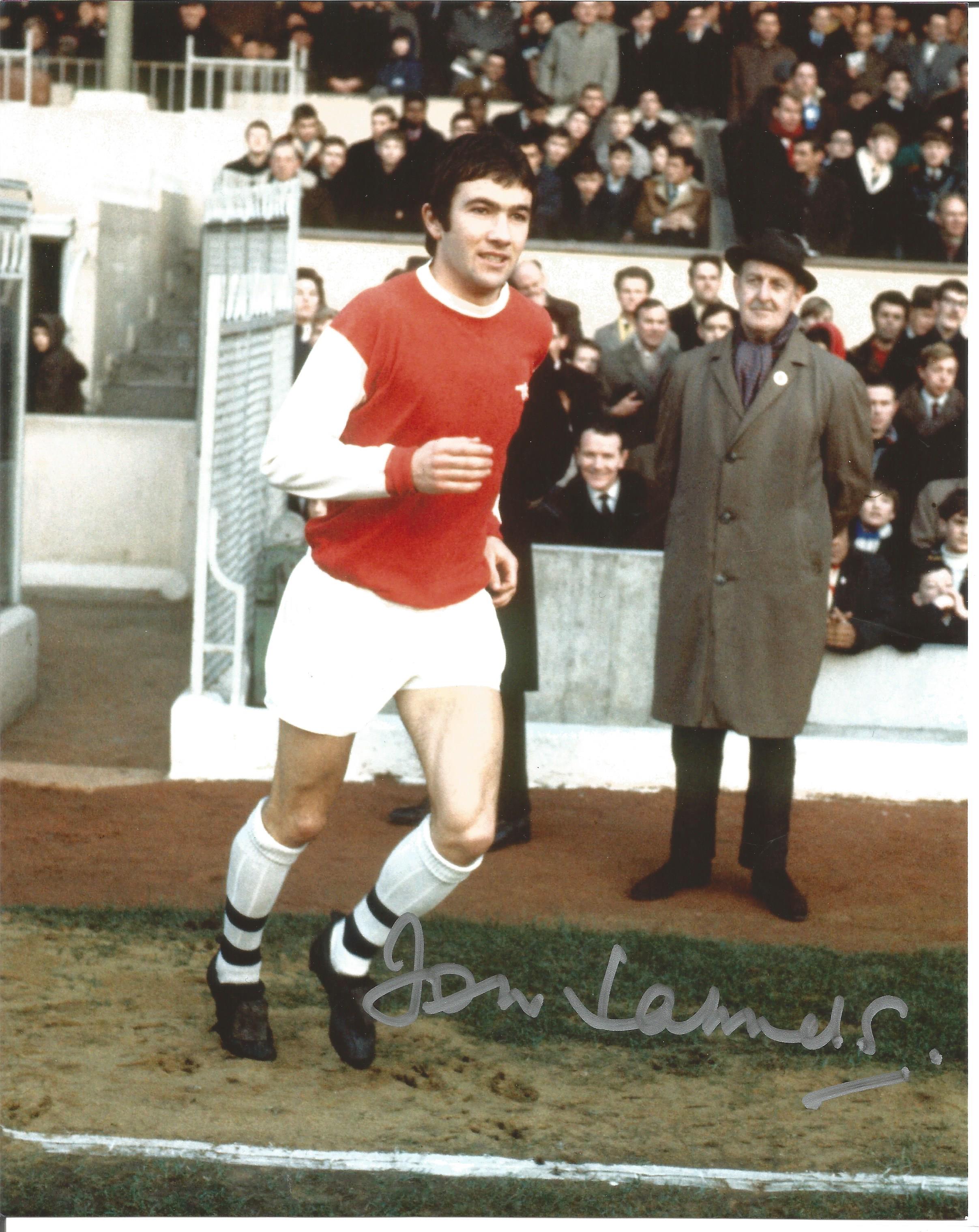 Jon Samuels signed 10x8 colour football photo pictured in Arsenal kit. Good Condition. All signed