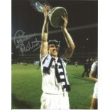 Graham Roberts signed 10x8 colour football photo pictured celebrating after Tottenham Hotspurs