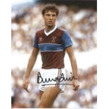 Alvin Martin signed 10x8 colour football photo pictured in action for West Ham United. Good