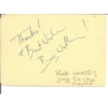 Bob Wallis signed album page British jazz musician, who had a handful of chart success in the