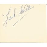 Frank Holder signed album page. L (born 2 April 1925) is a Guyanese jazz singer and percussionist.