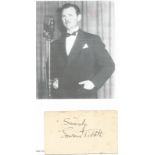 Lawrence Tibbett signed album page. November 16, 1896, July 15, 1960 was a famous American opera