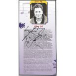 Michael Ball signed magazine article. English actor, singer and broadcaster, who is known for his