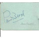 Paul Beard signed album page English violinist, known particularly as leader of Sir Thomas
