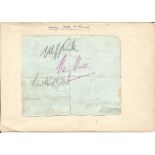 Henry Hall signed album page. (2 May 1898 - 28 October 1989) was an English bandleader who performed